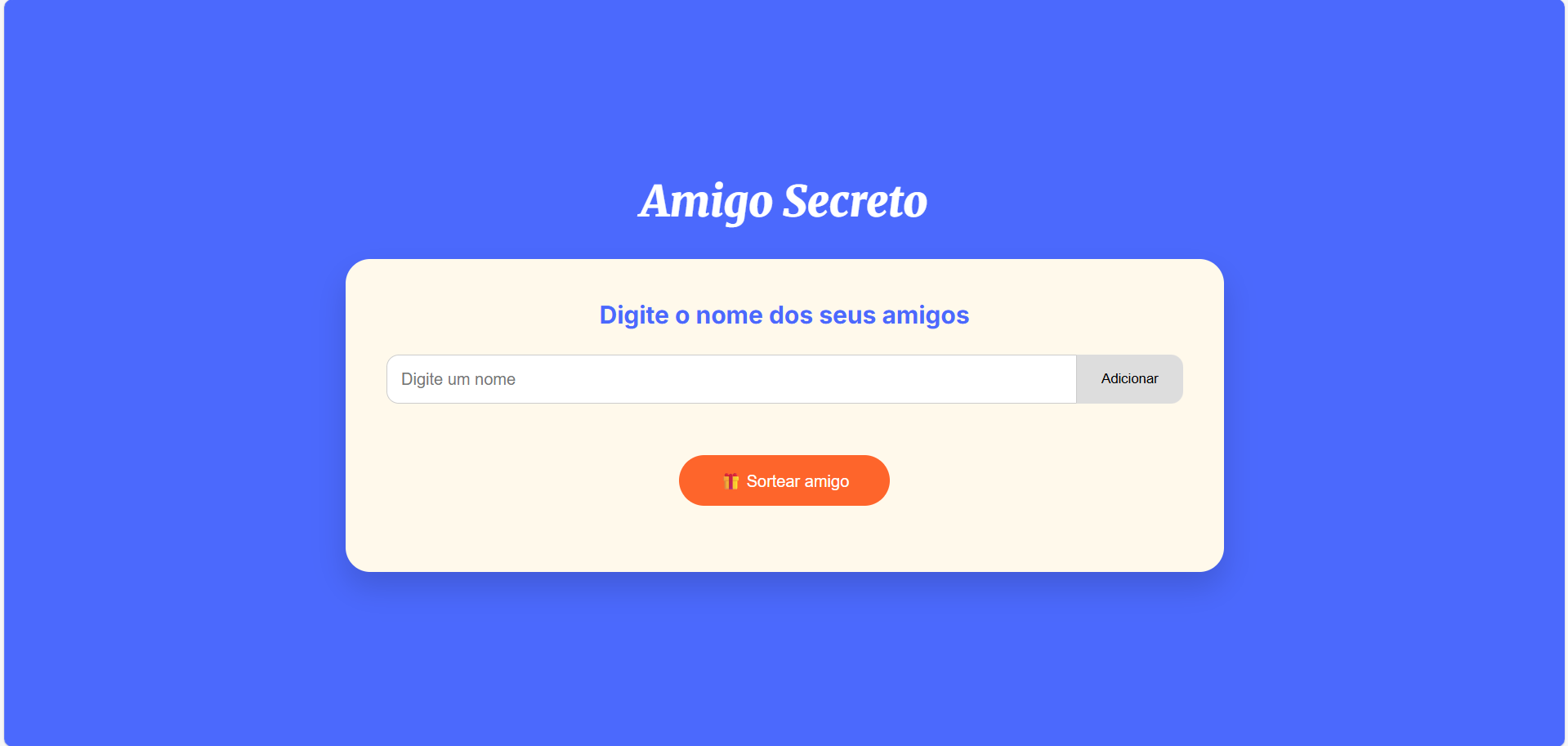 Sorteio Amigo Secreto